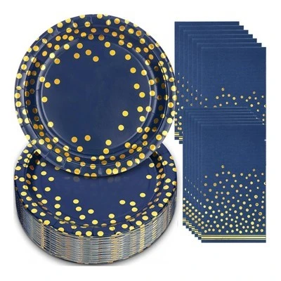Royal Magnolia Blue and Gold Party Supplies